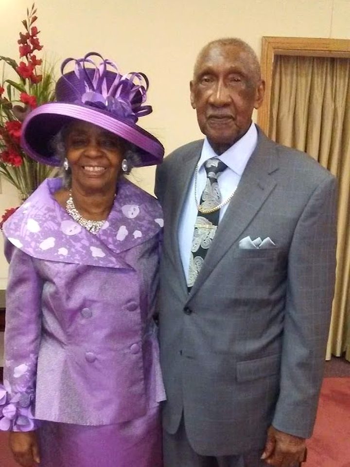Bishop Jesse James Lipford with Mother Ernestine R. Lipford